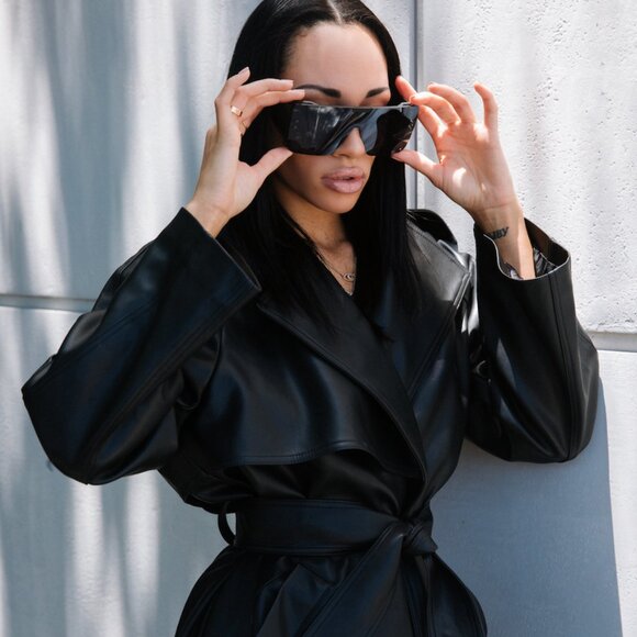 Worn 2x BALMAIN Wonderboy Black/Purple Sunglasses, Authentic Limited Edition - Picture 3 of 13